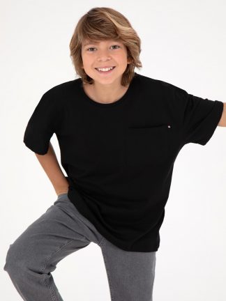 تی شرت پسرانه مشکی یو اس پولو