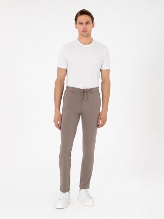 شلوار کتان مردانه بژ پیرکاردین