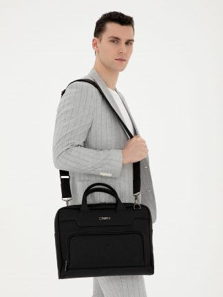 کیف مردانه مشکی پیرکاردین