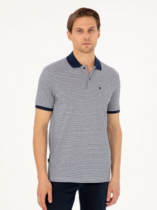 پولوشرت مردانه سرمه ای پیرکاردین