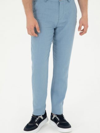 شلوار کتان مردانه نیلی یو اس پولو