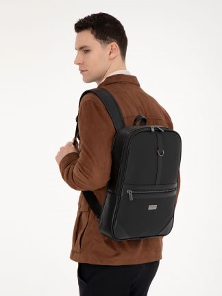 کوله پشتی مردانه مشکی پیرکاردین