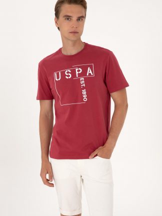 تی شرت مردانه آلبالویی یو اس پولو