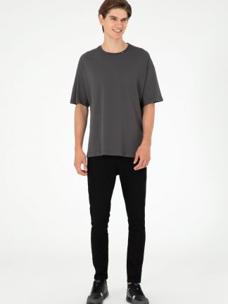 شلوار جین جذب مردانه مشکی یو اس پولو