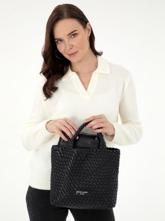 کیف دستی زنانه مشکی پیرکاردین