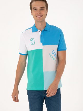 پولوشرت مردانه خاکستری روشن یو اس پولو