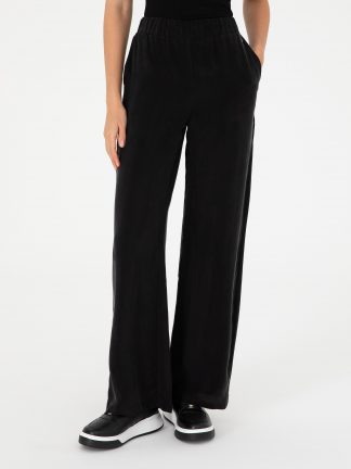 شلوار پارچه ای زنانه مشکی پیرکاردین