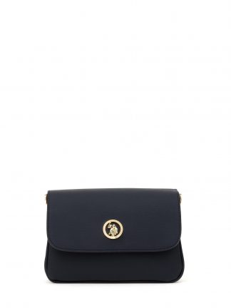 کیف دوشی زنانه سرمه ای یو اس پولو