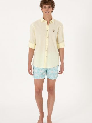 مایو مردانه نعنایی یو اس پولو