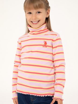 سویشرت دخترانه صورتی یو اس پولو