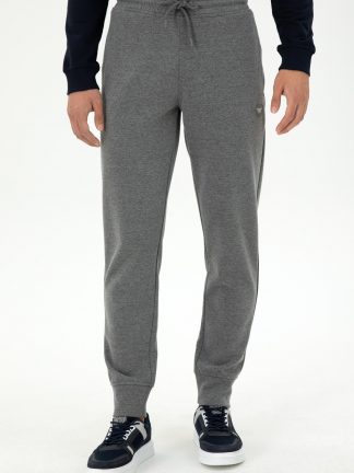 شلوار راحتی مردانه خاکستری تیره یو اس پولو