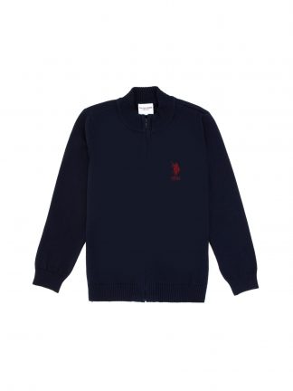 ژاکت پسرانه سرمه ای یو اس پولو