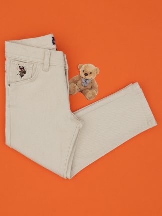 شلوار جین پسرانه بژ یو اس پولو