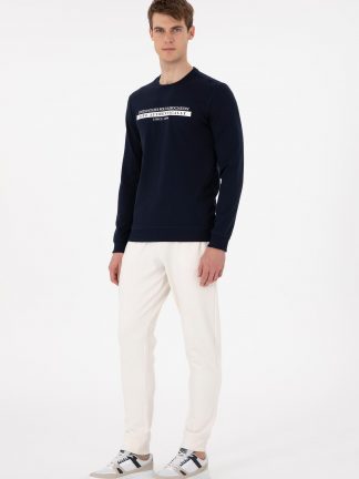 شلوار راحتی مردانه کرم یو اس پولو