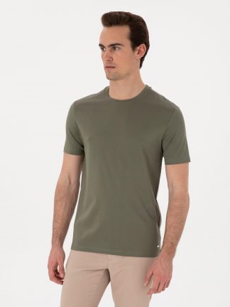 تی شرت مردانه خاکی روشن پیرکاردین