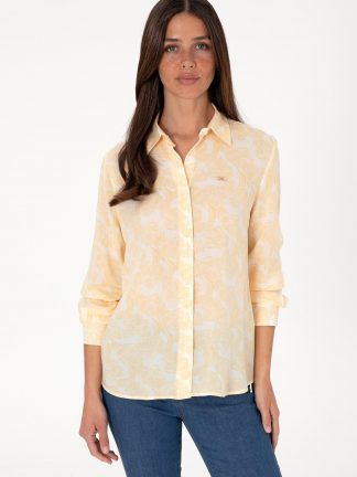 شومیز زنانه زرد یو اس پولو