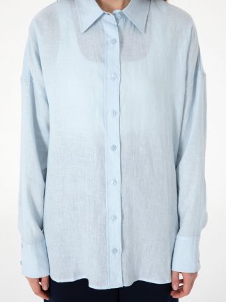 شومیز زنانه آبی روشن پیرکاردین