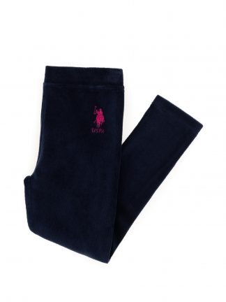 شلوار راحتی دخترانه سرمه ای یو اس پولو