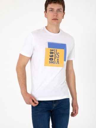 تی شرت مردانه سفید یو اس پولو