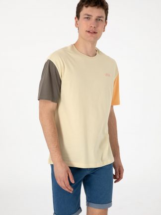 تی شرت مردانه خاکی روشن یو اس پولو