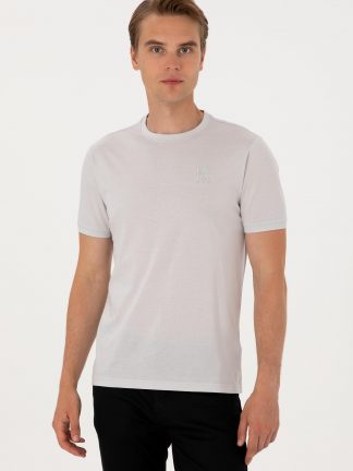 تی شرت مردانه خاکستری روشن یو اس پولو