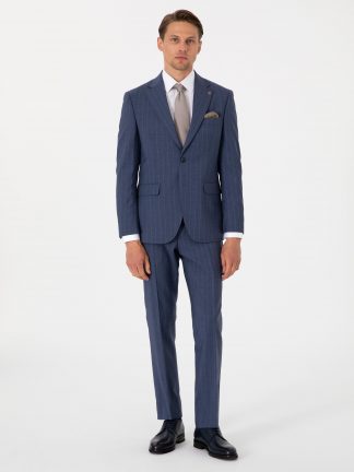 کت و شلوار مردانه آبی تیره پیرکاردین