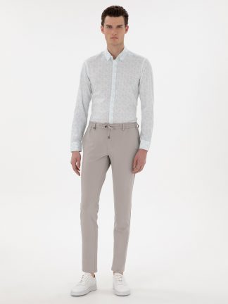 شلوار پارچه ای مردانه خاکستری پیرکاردین