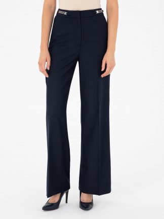 شلوار پارچه ای زنانه سرمه ای پیرکاردین