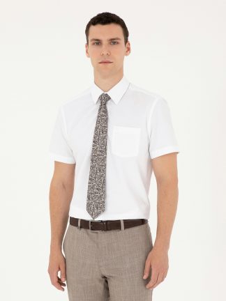 پیراهن رسمی مردانه سفید پیرکاردین