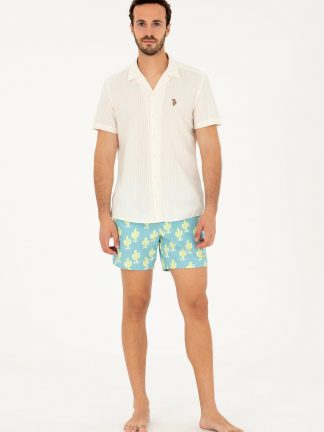 مایو مردانه نعنایی یو اس پولو