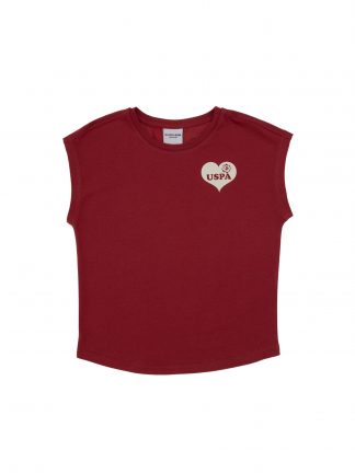 تی شرت دخترانه آلبالویی یو اس پولو