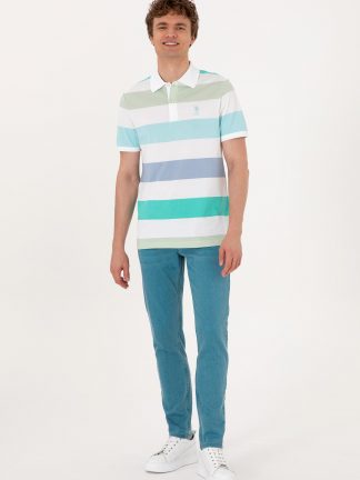 شلوار جین جذب مردانه سبز یو اس پولو