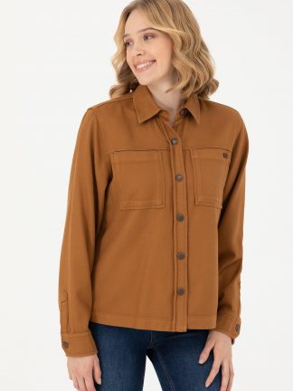 شومیز زنانه نارگیلی یو اس پولو