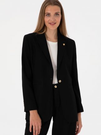 کت زنانه مشکی یو اس پولو