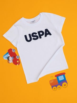 تی شرت پسرانه سفید یو اس پولو