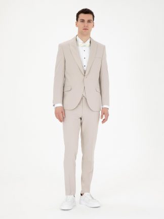 کت و شلوار مردانه بژ پیرکاردین