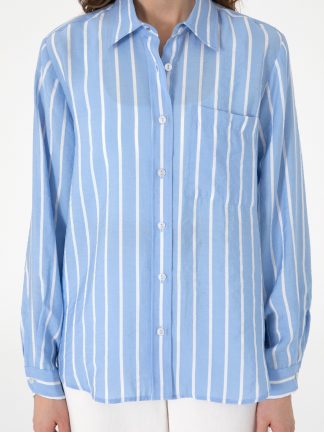 شومیز زنانه آبی پیرکاردین