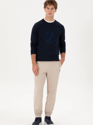 شلوار راحتی مردانه طوسی یو اس پولو