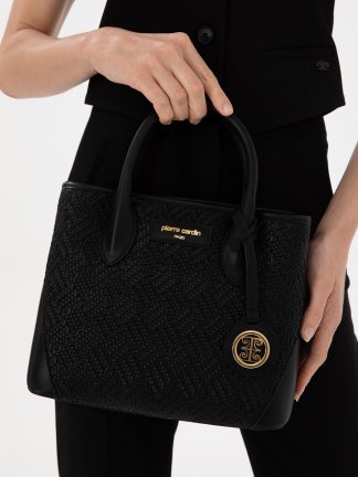 کیف دوشی زنانه مشکی پیرکاردین