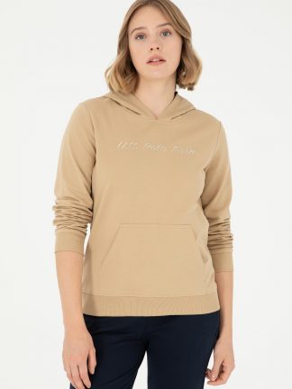 هودی زنانه بژ یو اس پولو