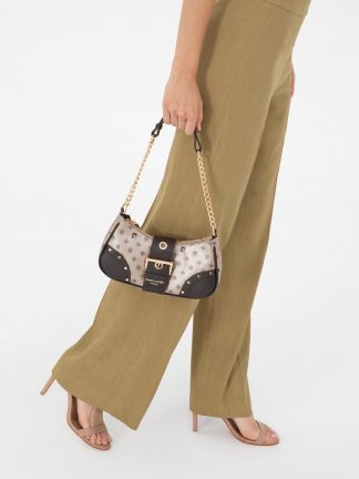 کیف دستی زنانه طلایی پیرکاردین