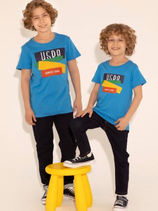 شلوار جین پسرانه آبی تیره یو اس پولو