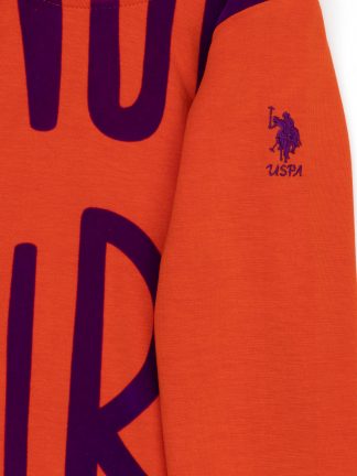 هودی دخترانه نارنجی یو اس پولو