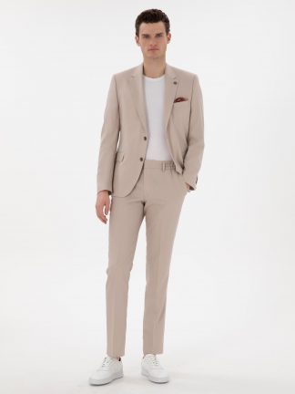 کت و شلوار مردانه بژ پیرکاردین