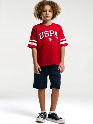 لباس خواب پسرانه قرمز یو اس پولو