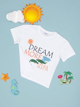 تی شرت پسرانه سفید یو اس پولو