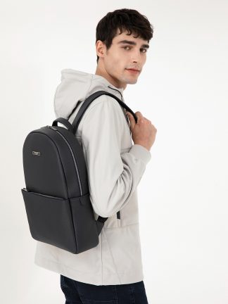 کوله پشتی مردانه سرمه ای پیرکاردین