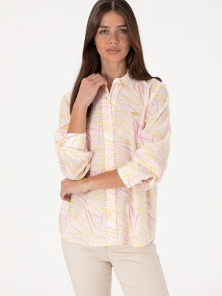 شومیز زنانه خردلی یو اس پولو