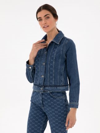 کت زنانه آبی تیره پیرکاردین