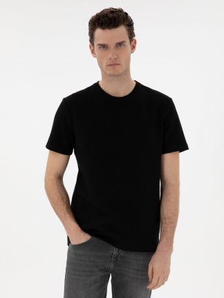 تی شرت مردانه مشکی پیرکاردین